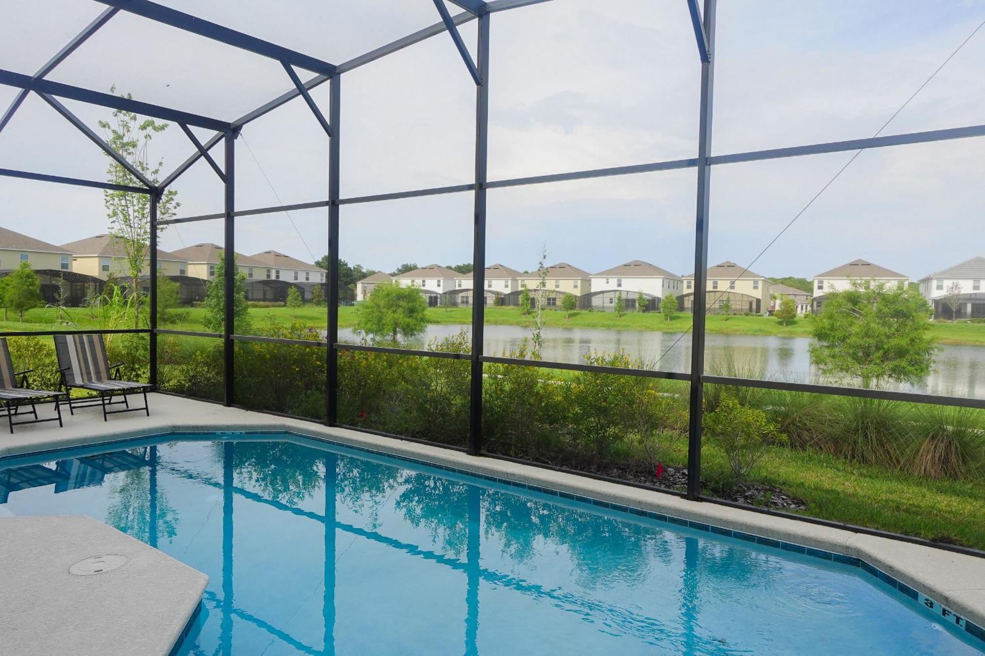 Waterfront Brand New Modern Luxury 8 Bedroom Pool House! Sleeps 16 Kissimmee Exterior photo